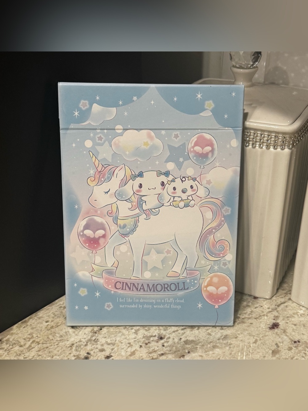 Cinnamoroll Pastel Blue Unicorn Vanity Mirror